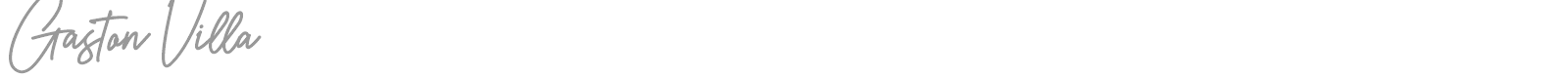 Gaston Villa font preview